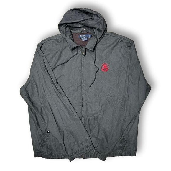 Polo by Ralph Lauren Other - Vintage Polo Ralph Lauren Crest Logo Hooded Windbreaker Jacket XL Hong Kong